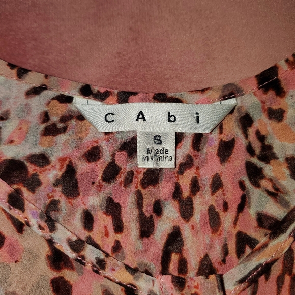 CAbi Sheer Leopard Print Tunic - Picture 3 of 9